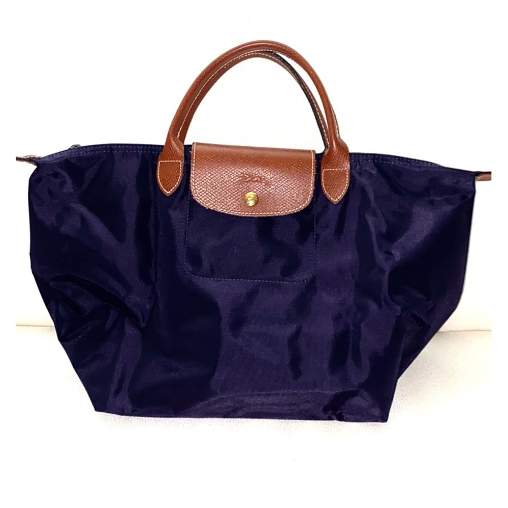 Longchamp LE PLIAGE Top Handle “M” (Navy Blue)